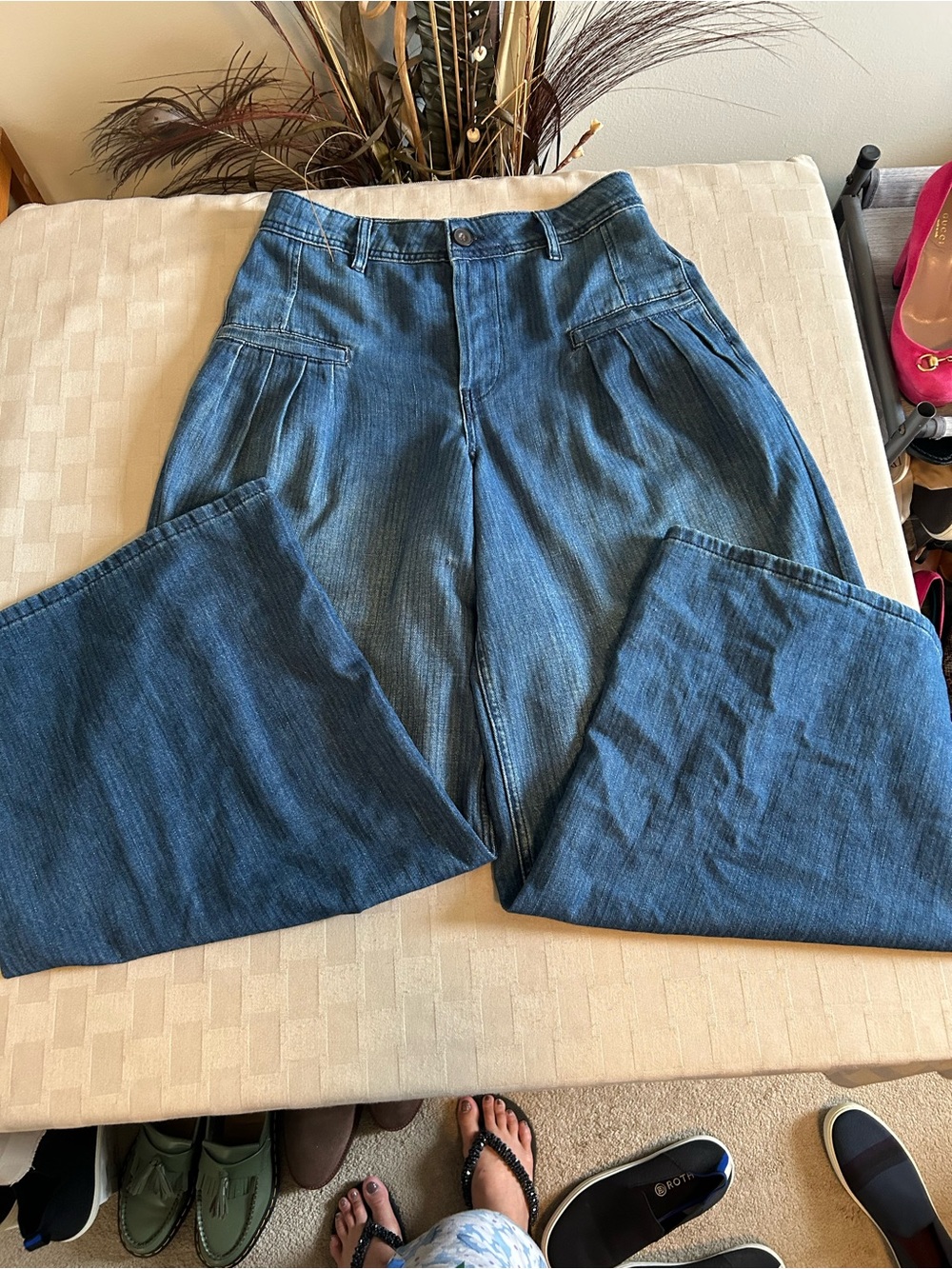 Free People We The Free Charlie High Rise Wide Flare Leg Jean - Picture 5 of 16